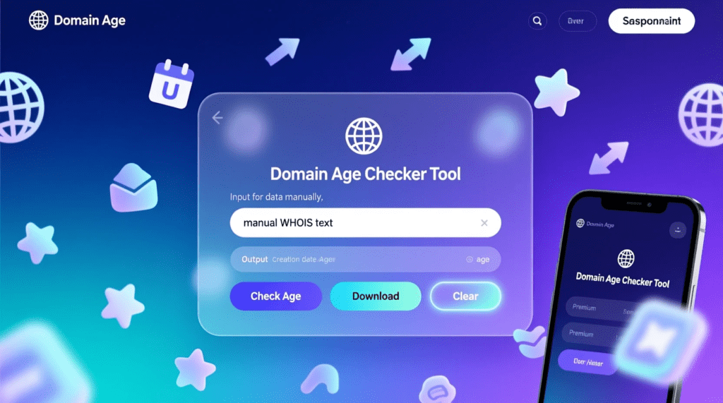 Domain Age Checker Tool